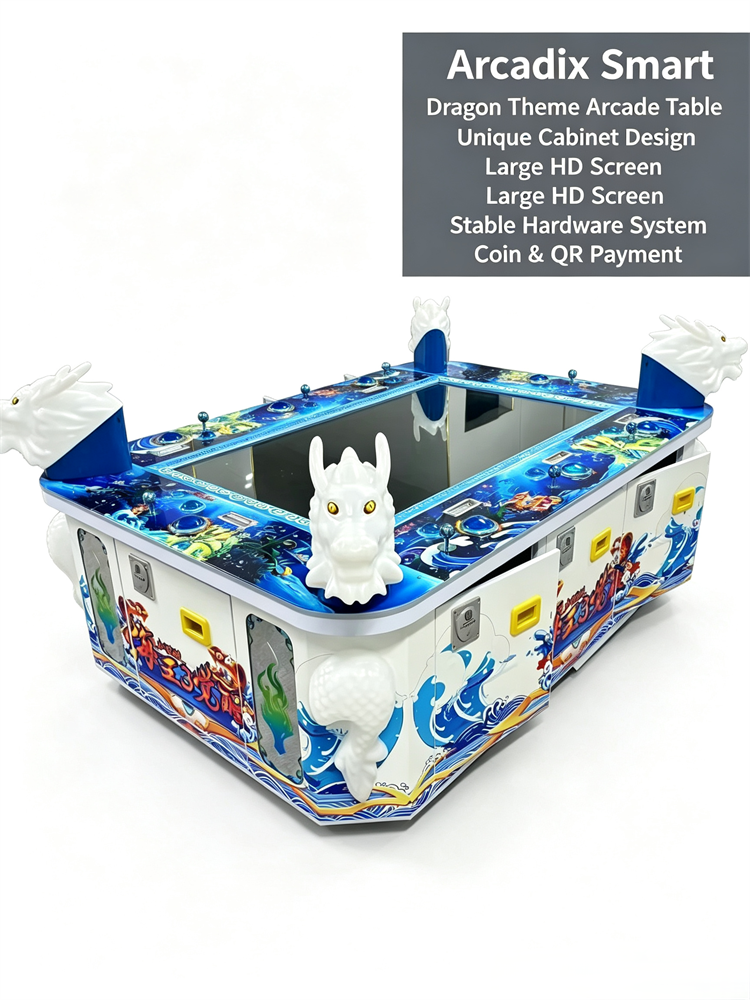 Flat‑Screen HD Fish‑Hunting Redemption Arcade Machine